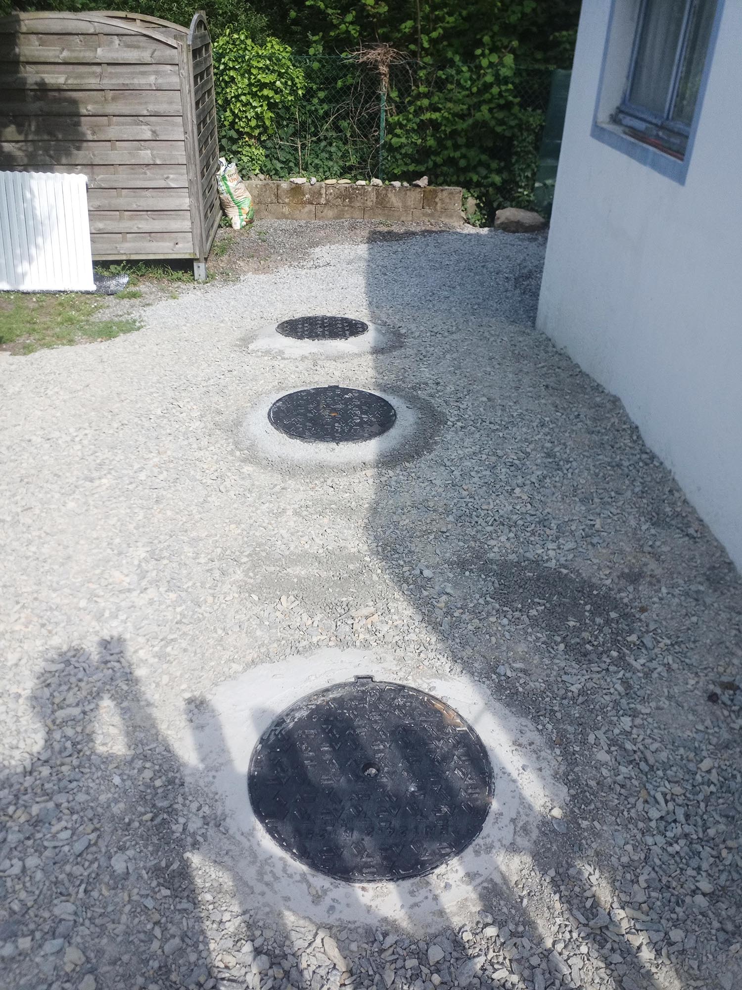 TP - chantier gravillonnage assainissement
