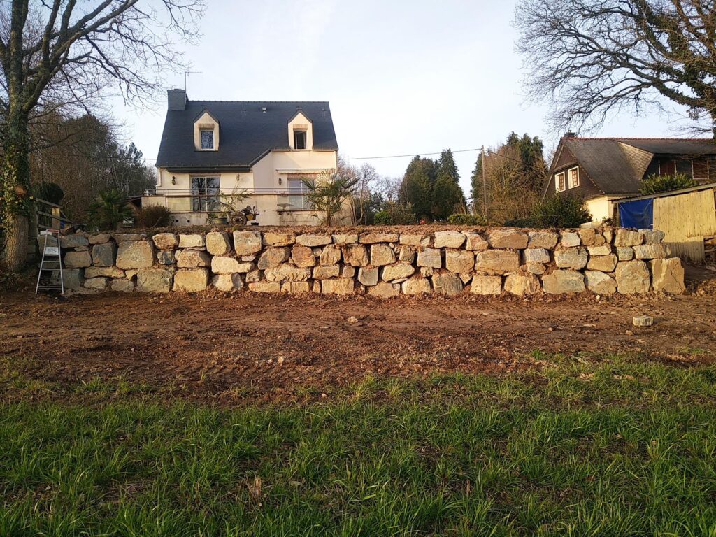 Enrochement Inzinzac- le guellec terrassement morbihan